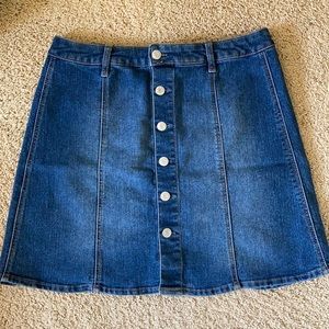 Mossimo SZ14 high-waisted denim skirt
